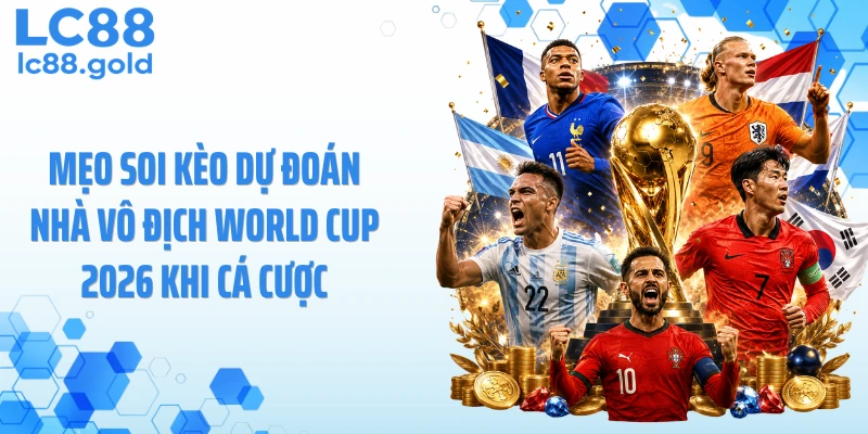 Mẹo soi kèo dự đoán nhà vô địch World Cup 2026 khi cá cược